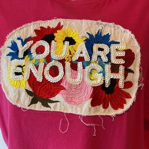 You are Enough Sequin T-Shirt